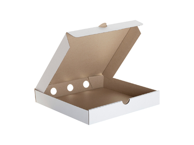 Белая коробка для пиццы (250*250*40) мм