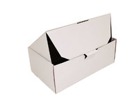 Белая коробка для обуви (390*190*120) мм