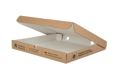 Нанесение логотипа на коробки для пиццы