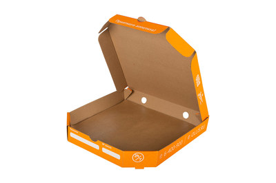 Нанесение логотипа на коробки для пиццы