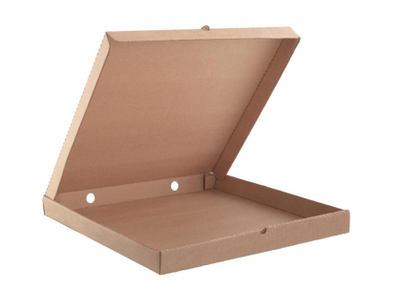 Бурая коробка для пиццы (210*210*35) мм
