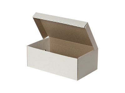 Белая коробка для обуви (310*180*117) мм